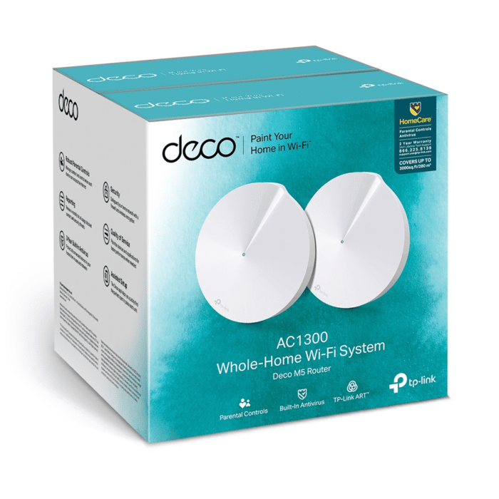 Tp-Link Deco M5 Ac1300 Secure Whole-Home Wi-Fi Router With Access Point [2 Pack] - Image 5