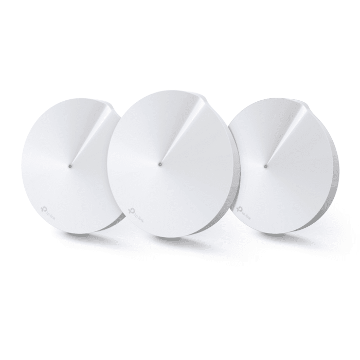 Bidbazar Tp-Link Deco M5 Ac1300 Secure Whole-Home Wi-Fi Router With Access Point [3 Pack] Tp-Link Deco M5,Tp-Link,Deco M5,Ac1300,Mesh Wi-Fi,Whole Home Wi-Fi,Dual-Band,Mu-Mimo,Seamless Roaming,Parental Controls,Home Networking,Wireless Router,Tp-Link Deco M5 3-Pack