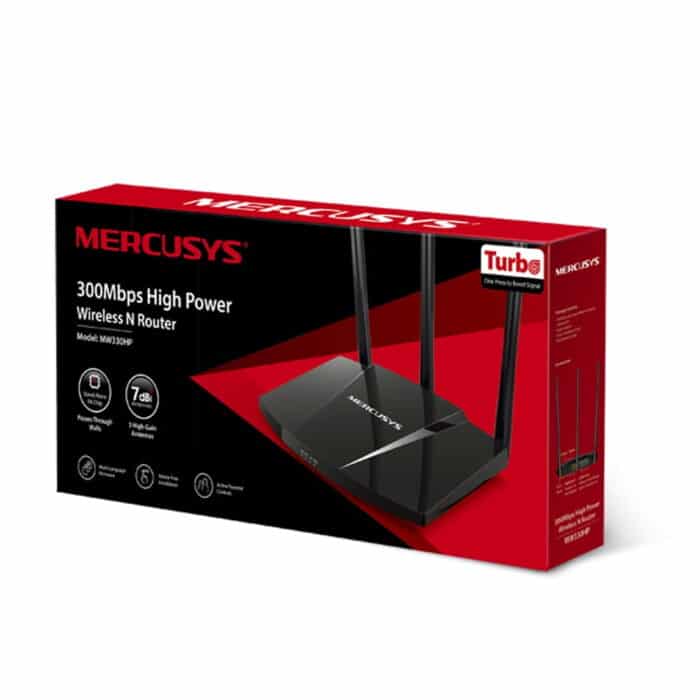 Mercusys Mw330Hp 300Mbps 3 Antenna High Power Wireless N Router - Image 4