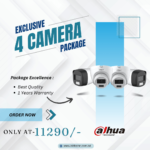 Dahua 2MP Night Vision Color + Audio Camera Package (4 Camera)