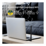 TP-Link Archer T2U Plus AC600 600Mbps Dual Band Single Antenna USB Adapter